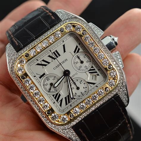 cartier watch men's|cartier men's watches with diamond.